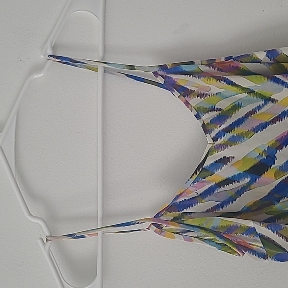 Tina Turk Adrienne Multicolor Silk Top Sleeveless Size Small - Picture 3 of 10